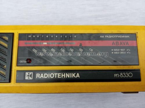 Abava RP-8330 ; Radiotehnika RT - (ID = 2609194) Radio