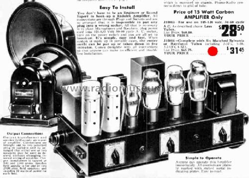 15 Watt Carbon Microphone Amplifier 10014; Radolek Co., Chicago (ID = 3210640) Ampl/Mixer