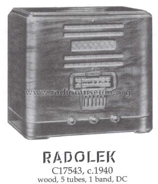 C17543 ; Radolek Co., Chicago (ID = 1462381) Radio