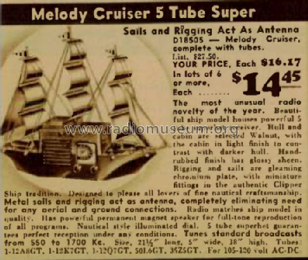 Melody Cruiser 5 Tube Super 18505; Radolek Co., Chicago (ID = 3151835) Radio