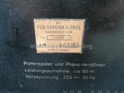 Fernseh-Phono-Tisch 1192.001; Rafena Werke (ID = 2002807) R-Player