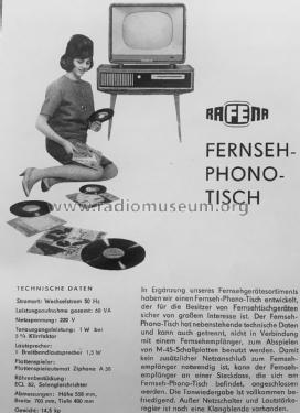 Fernseh-Phono-Tisch 1192.001; Rafena Werke (ID = 2501091) R-Player