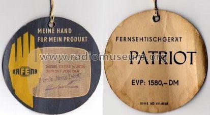 Patriot FE847A; Rafena Werke (ID = 215627) Television