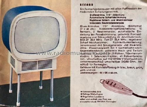 Record ; Rafena Werke (ID = 2371618) Television