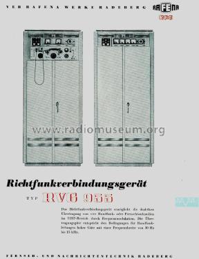 Richtfunkverbindungsgerät RVG 955; Rafena Werke (ID = 2826772) Commercial Tr