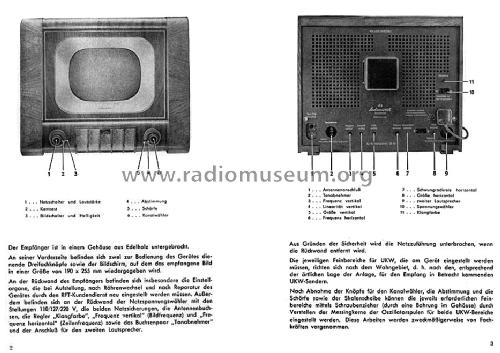 Rubens FE855D; Sachsenwerk Radeberg (ID = 1312856) Télévision
