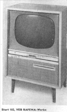 Start 102 1175. 102-10001; Rafena Werke (ID = 194256) Televisore