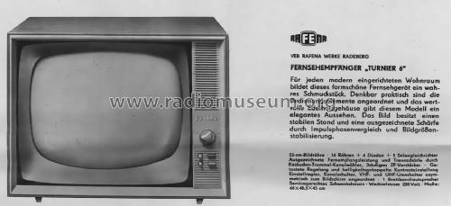 Turnier 6 1171.108-20001; Rafena Werke (ID = 2085091) Televisore