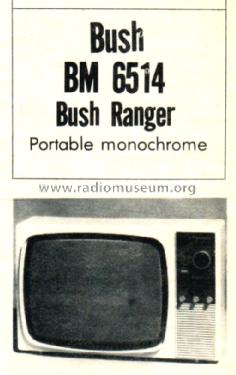 Bush Ranger 2 Portable BM6514; Rank Radio (ID = 878380) Television