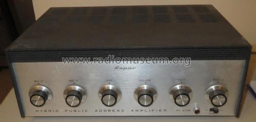 Public Address Amplifier Hybrid PA-539N; Rapar, Radio Parts (ID = 2402139) Ampl/Mixer