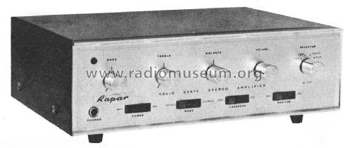 Rapar Solid State Stereo Amplifier A505; Rapar, Radio Parts (ID = 2440804) Verst/Mix