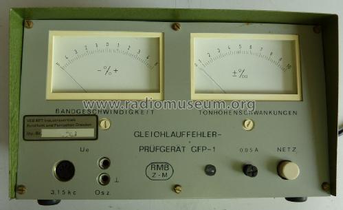 Gleichlauffehler-Prüfgerät GFP-1; Rationalisierungsmit (ID = 982141) Ausrüstung