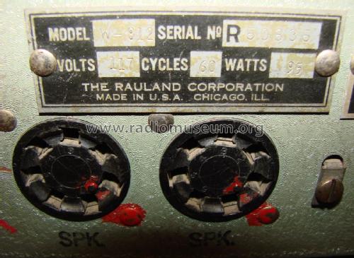 PD-812 ; Rauland Corp.; (ID = 2044095) Ampl/Mixer