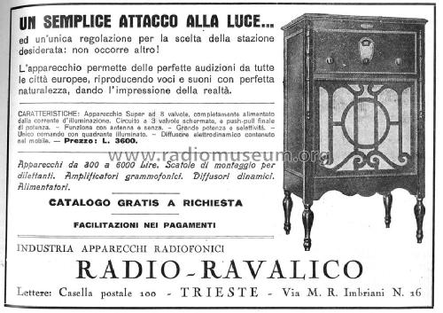 Radio-Ricevitore R80; Radio-Ravalico; (ID = 254819) Radio