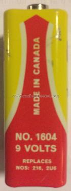9 Volt Battery 1604; Ray-O-Vac / Rayovac, (ID = 2519874) Power-S