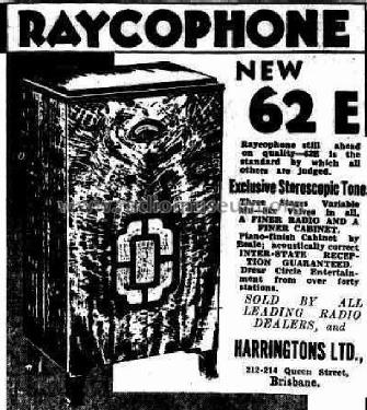 62E; Raycophone Ltd., (ID = 1931341) Radio