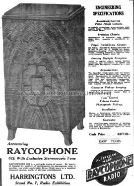 62E; Raycophone Ltd., (ID = 2406794) Radio