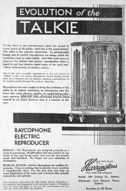 Electric Reproducer ; Raycophone Ltd., (ID = 2404599) Radio