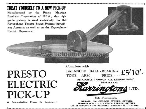Electric Reproducer ; Raycophone Ltd., (ID = 2404601) Radio