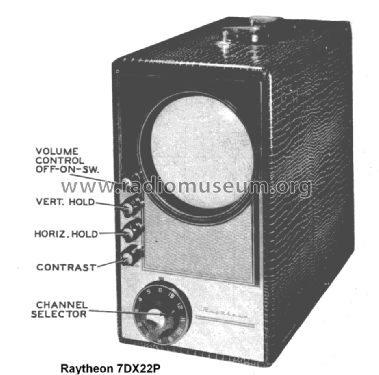 7DX22-P ; Raytheon Mfg. Co.; (ID = 1543584) Television