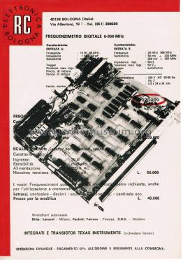 Frequenzimetro Digitale 0 - 360 MHz; RC Elettronica; (ID = 2822746) Equipment