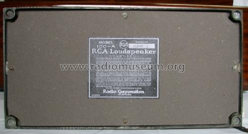 Radiola Loudspeaker 100-A; RCA RCA Victor Co. (ID = 527824) Altavoz-Au