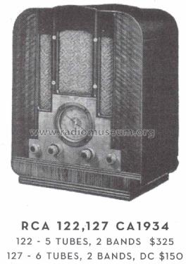 127 ; RCA RCA Victor Co. (ID = 1570380) Radio
