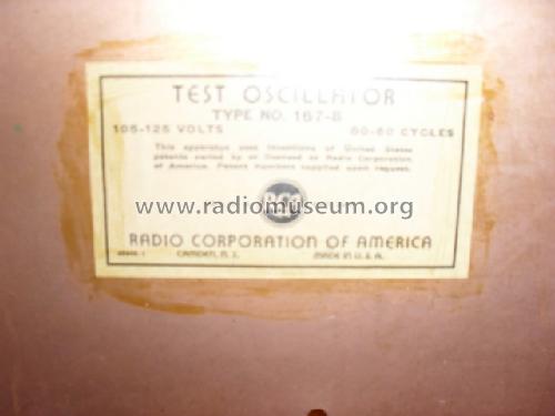 Test Oscillator 167-B; RCA RCA Victor Co. (ID = 1483842) Equipment