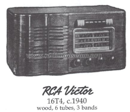 16T4 Ch= RC-509; RCA RCA Victor Co. (ID = 1464594) Radio