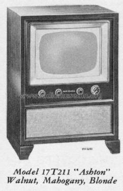 17T211 'Ashton' Ch= KCS72M2; RCA RCA Victor Co. (ID = 1237972) Télévision