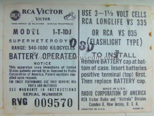 Ch= RC-1200; RCA RCA Victor Co. (ID = 271571) Radio