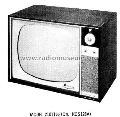 210T152, 210T155,210T156,210T157 Ch= KCS128A; RCA RCA Victor Co. (ID = 626147) Television