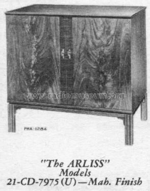 21-CD-7975U 'The Arliss' Ch= CTC5AB; RCA RCA Victor Co. (ID = 1554742) Television