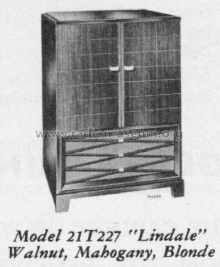 21T227 'Lindale' Ch= KCS72A; RCA RCA Victor Co. (ID = 1241427) Television