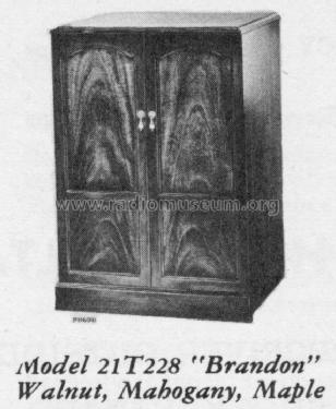 21T228 'Brandon' Ch= KCS72A; RCA RCA Victor Co. (ID = 1241428) Television