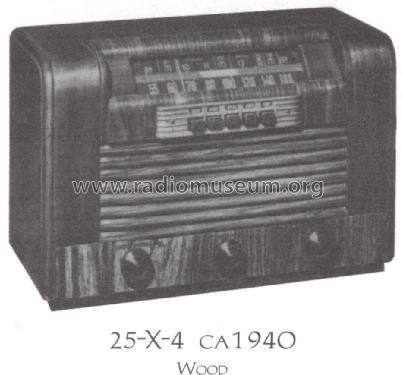 25X-4 ; RCA RCA Victor Co. (ID = 1522147) Radio