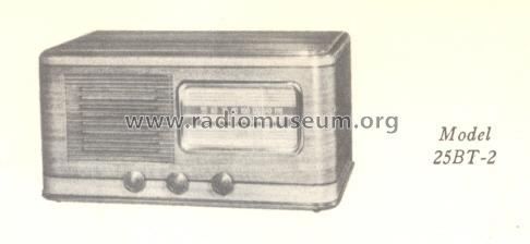 25BT-2 Ch= RC-1004-A; RCA RCA Victor Co. (ID = 166821) Radio