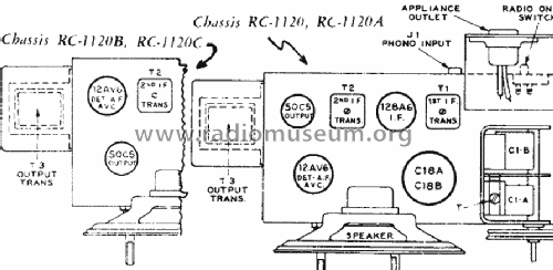 2-C-521 Ch= RC-1120-B; RCA RCA Victor Co. (ID = 807425) Radio