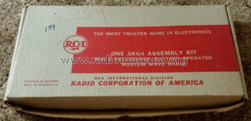 3KG4 Assembly Kit, 6 Transistor ; RCA RCA Victor Co. (ID = 1735047) Kit