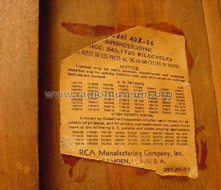 40X56 NY World´s Fair Ch= RC-436; RCA RCA Victor Co. (ID = 236354) Radio