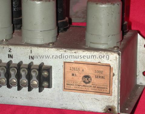 4 Channel Mixer MI-13145 A; RCA RCA Victor Co. (ID = 1740591) Ampl/Mixer