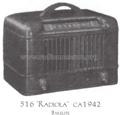 Radiola 516 Ch= RC-1001-C; RCA RCA Victor Co. (ID = 1521555) Radio