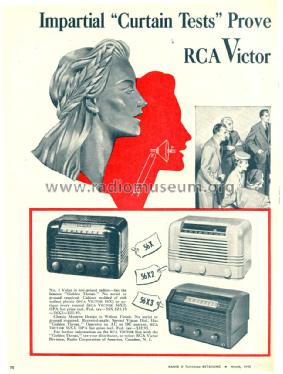 56X2 Ch= RC-1011B; RCA RCA Victor Co. (ID = 1074891) Radio