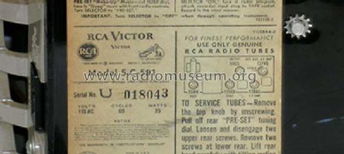 5-C-591 Ch=RC-1148; RCA RCA Victor Co. (ID = 405707) Radio