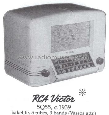 5Q55 Ch= RC-396; RCA RCA Victor Co. (ID = 1462392) Radio