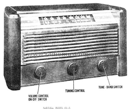 Radiola 61-5 RC1023; RCA RCA Victor Co. (ID = 599219) Radio