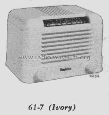 61-7 Ch= RC-594 ; RCA RCA Victor Co. (ID = 1109560) Radio