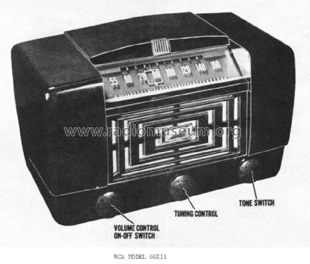66X11 Ch= RC-1046A; RCA RCA Victor Co. (ID = 910076) Radio
