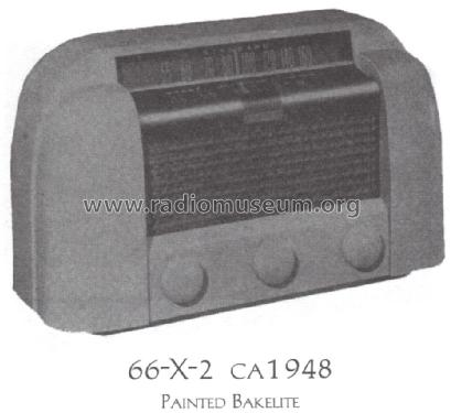 66X2 Ch= RC-1038; RCA RCA Victor Co. (ID = 1521826) Radio