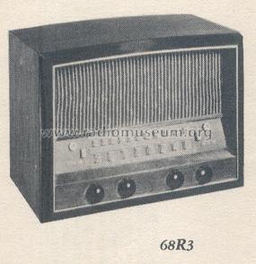 68R3 Ch= RC-608; RCA RCA Victor Co. (ID = 175894) Radio